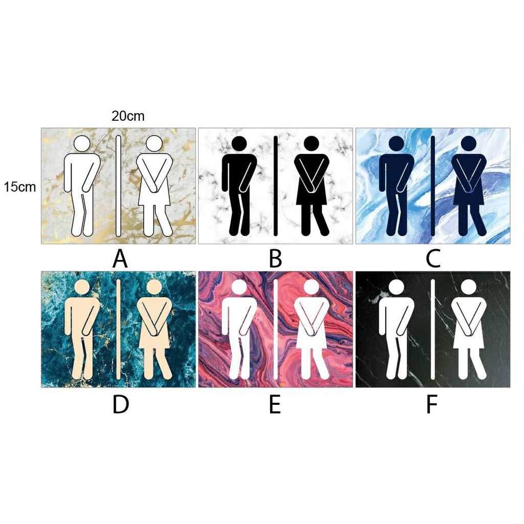 SIGN TOILET / TANDA TOILET / PENANDA TOILET / TULISAN KAMAR MANDI