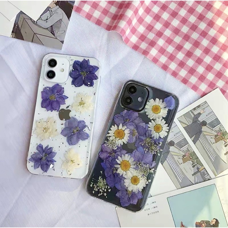 Dried Flower Case Oppo A54 A74 5G A53 A33 A11k Vigo V21 X60 V11 Pro Y51A X50 Samsung A72 A52 A32 M02