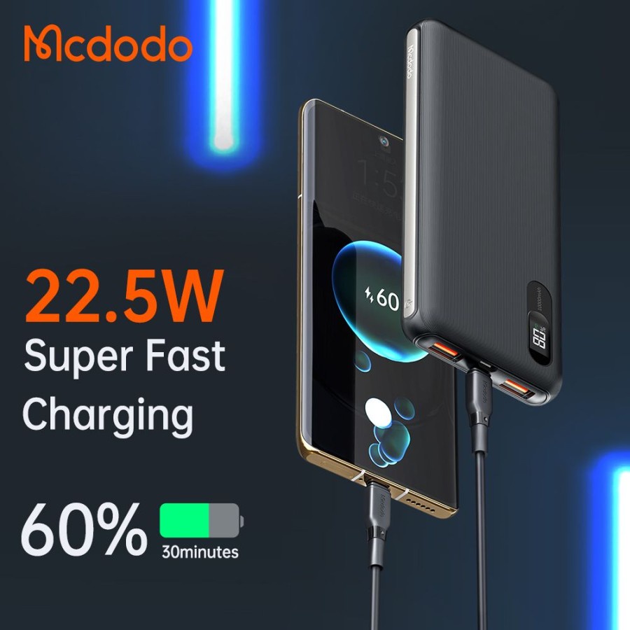 Mcdodo Powerbank 22.5W PD Fast Charging 10.000mAh MC-6041