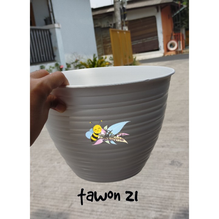 ORI BJB POT TAWON 21 CM PUTIH BUKAN POT KW LEBAH BUKAN POT ORI BJB POT TAWON 21 CM PUTIH BUKAN POT KW LEBAH BUKAN POT