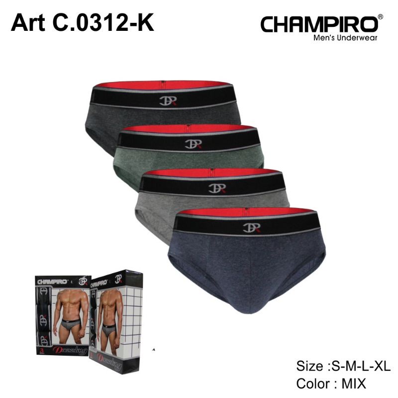 CHAMPIRO 0312 K (isi 3) / celana dalam pria / cd pria / cd cowok / celana dalam cowok