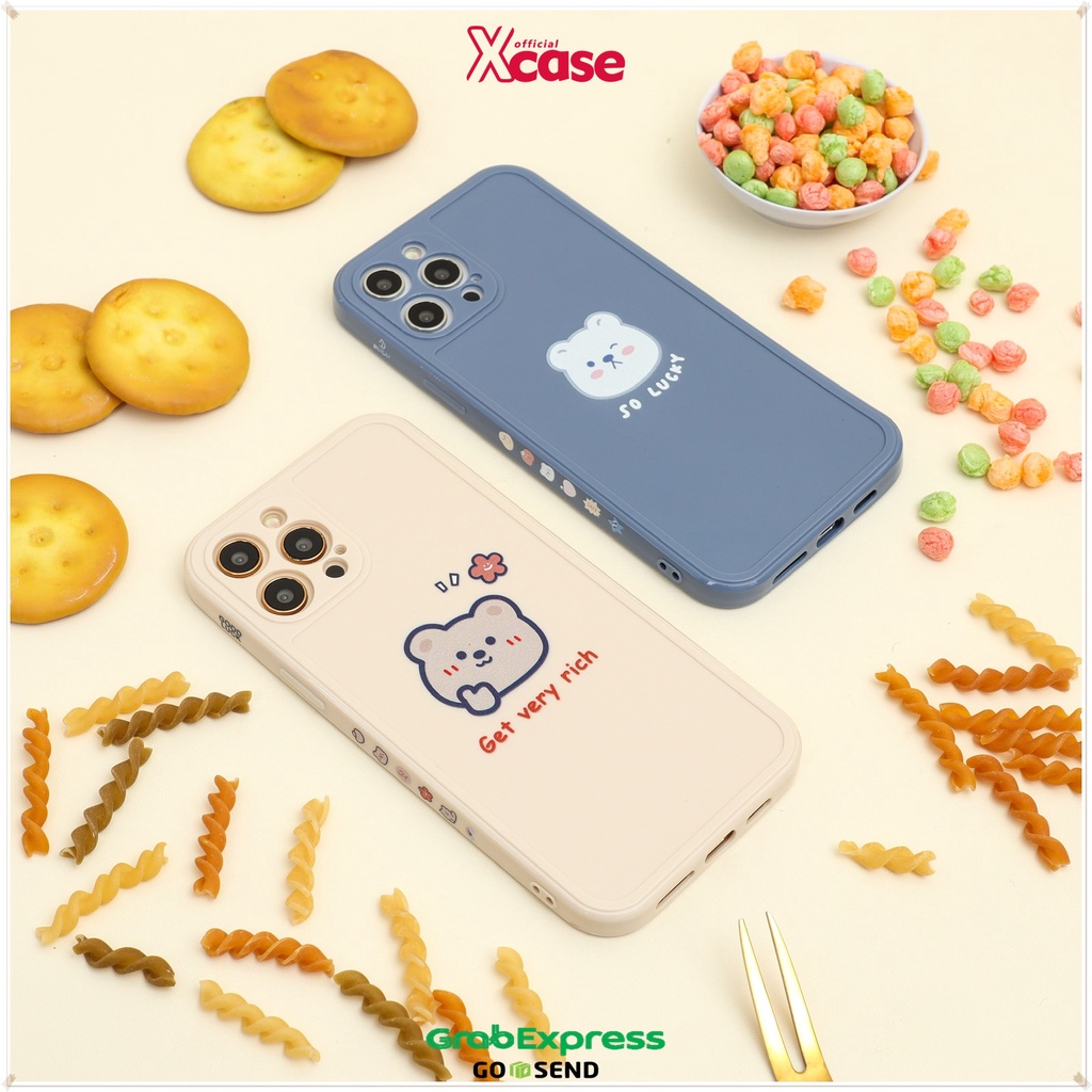 Lucky Bear Soft Case Full Protection for Vivo Y91 Y93 Y95 Y12 Y15 Y17 Y12S Y20 Y30 Y91C