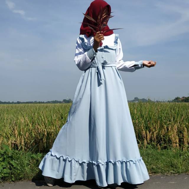 Alana dress . gamis alana . dress ity crape .