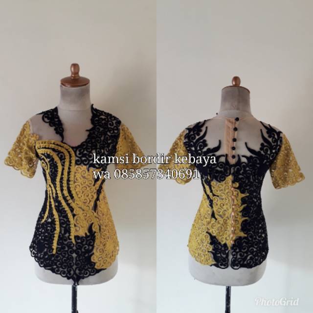 Kebaya bordir stik premium