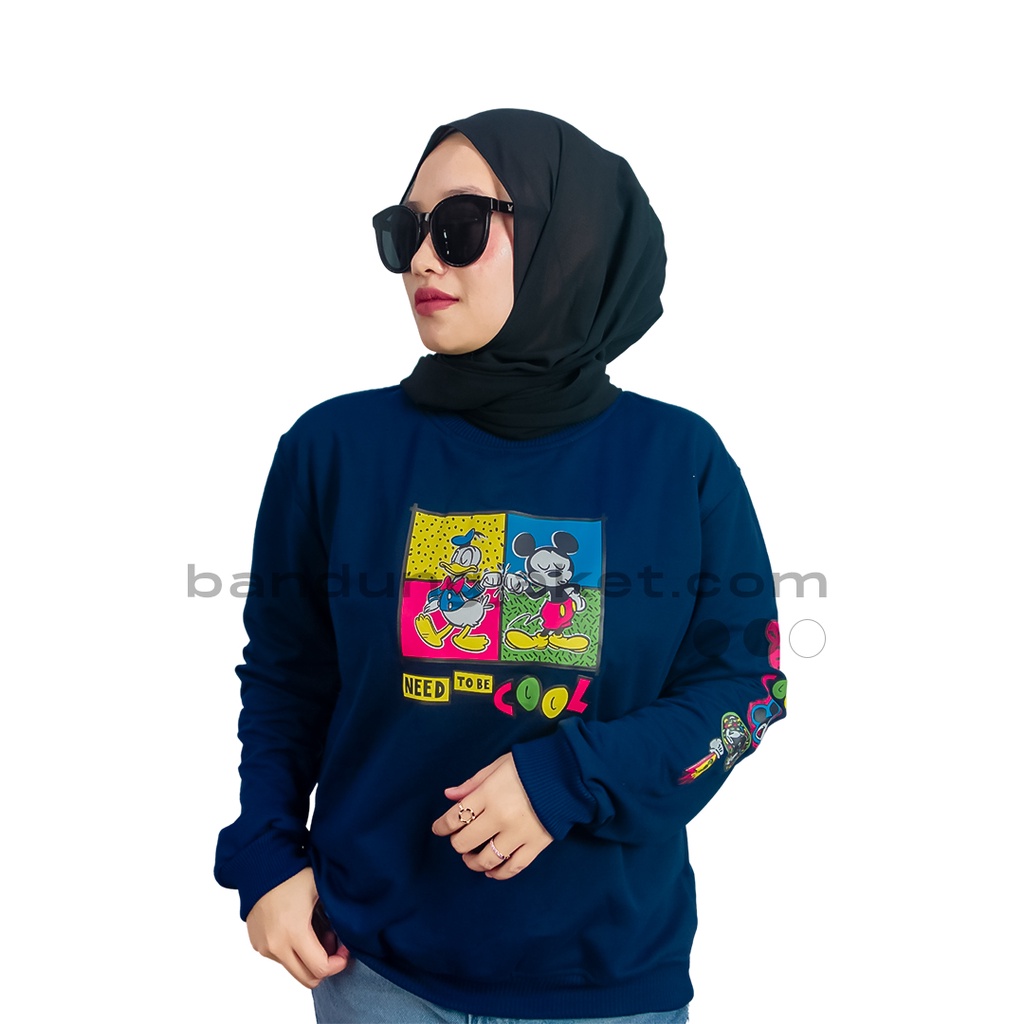 Disney II HOLY Sweatshirt Need To be Cool Mickey Navy