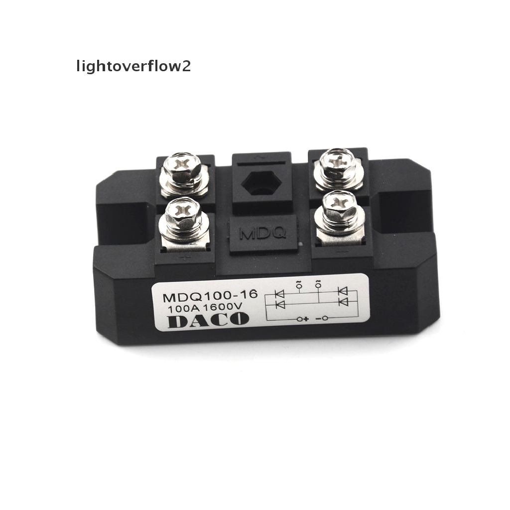 (Light2) Mdq 100a Amp 1600v Volt Single 1 Fase Diode Rectifier Ts Bahan Plastik