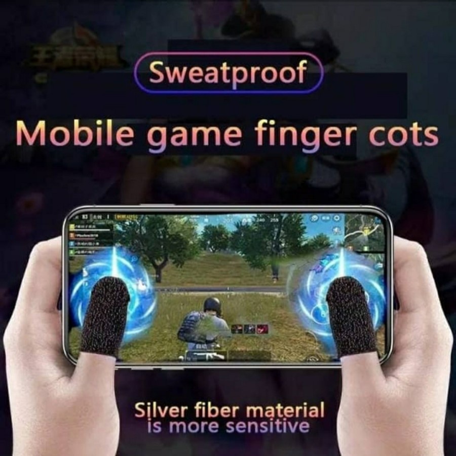 Gamepad Putih Free Sarung Jempol Gaming sepasang _ stik mobile legend ff _ grip handphone gaming for android ios