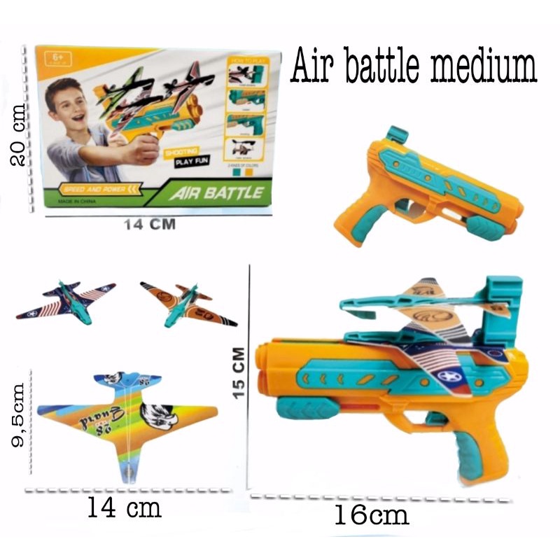 Air battle Mainan anak laki laki mainan pistol dengan pesawat terbang mainan outdoor anak-Air Battle Medium