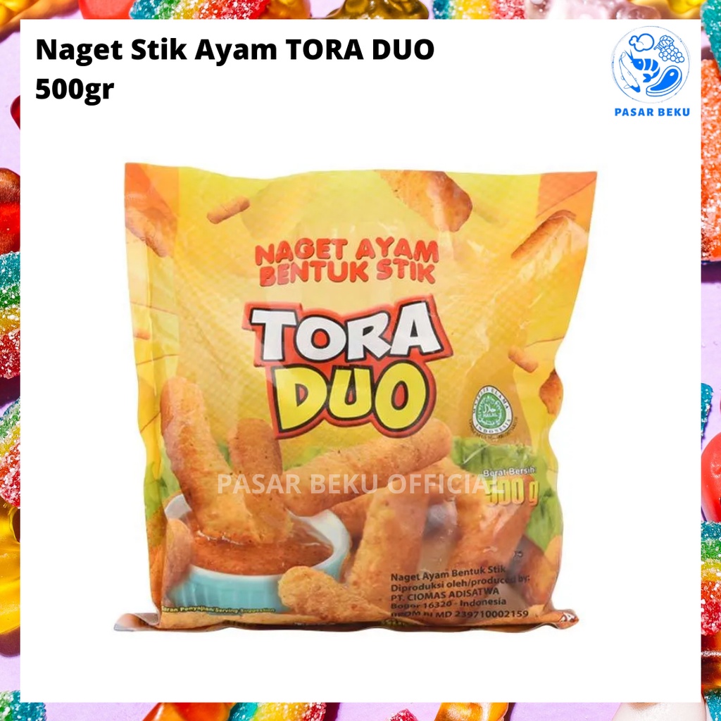 

(Khusus AREA SUMBAR) Naget Stik Ayam TORA DUO 500gr Frozen Food Jajanan Pasar Beku Padang