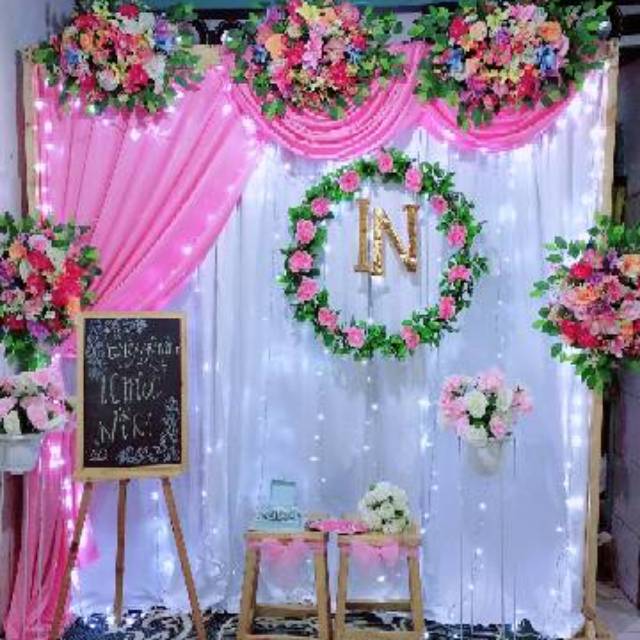 Dekorasi lamaran/ aqiqah/ wedding/ sunatan/ tasyakuran