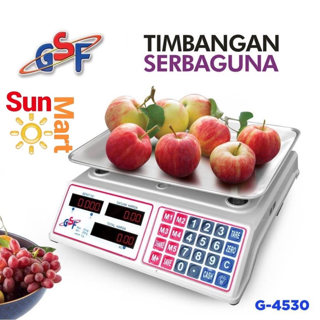 Timbangan Digital 30kg GSF 4530 Timbangan Laundry barang / TIMBANGAN DIGITAL GSF 4530