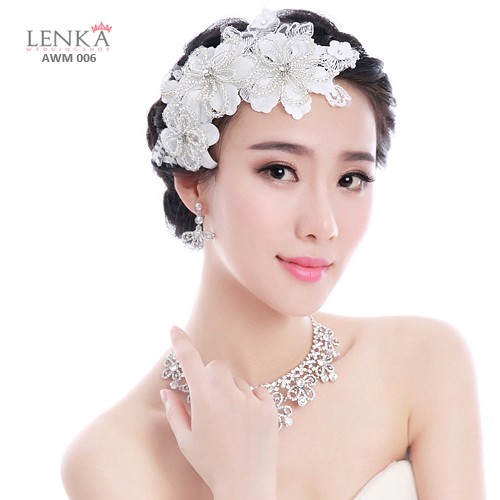 [BISA COD] AKSESORIS PENGANTIN PERNIKAHAN HEADPIECE SANGGUL BUNGA AWM006