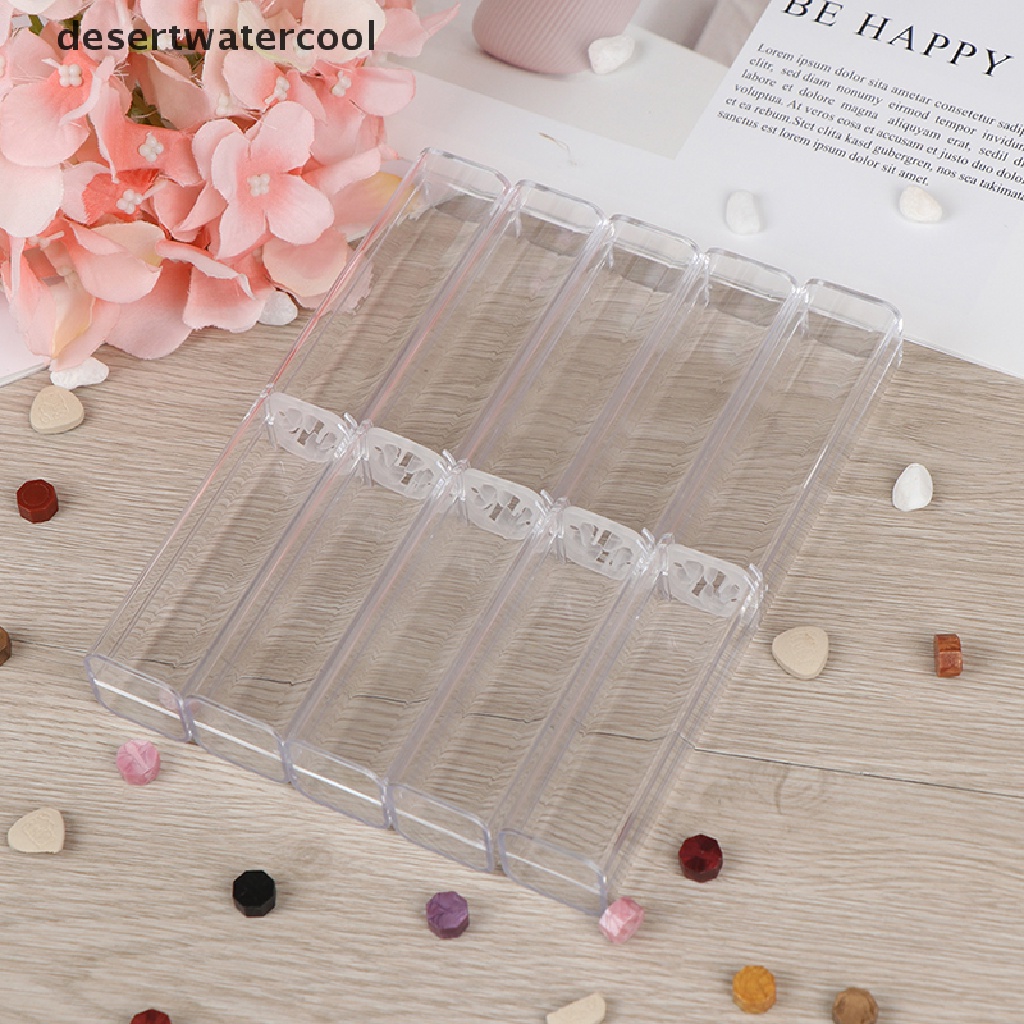 Deid 1pc Kotak holder pen Kristal Transparan Bahan Plastik Untuk Hadiah