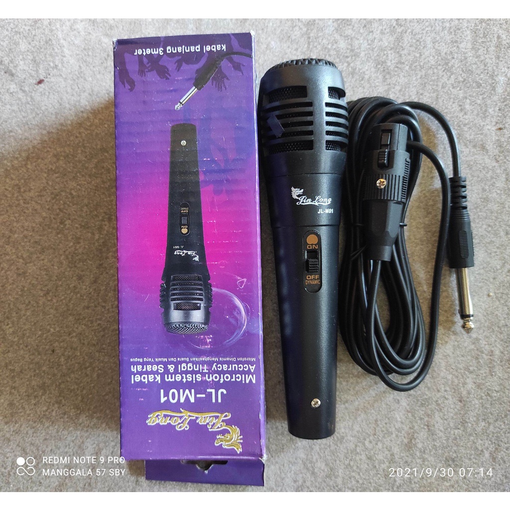 Mic Dynamic Microphone Professional Karaoke Fleco F-317