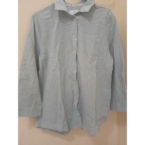 SISA IMPORT GU Majestic Legon Kemeja Denim Wanita