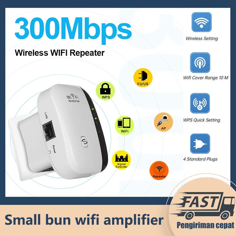 Paling Laku WIFI Repeater 300Mbps Wireless WiFi Signal Range Extender Wifi