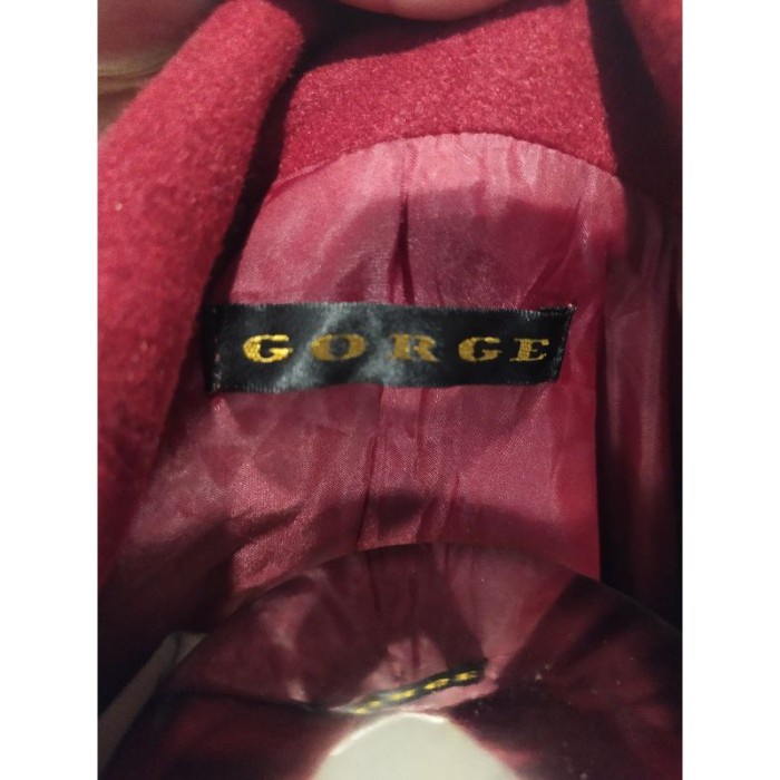 Ny - Pl Long Coat Wool Super Premium Coat Wool Merah Halus