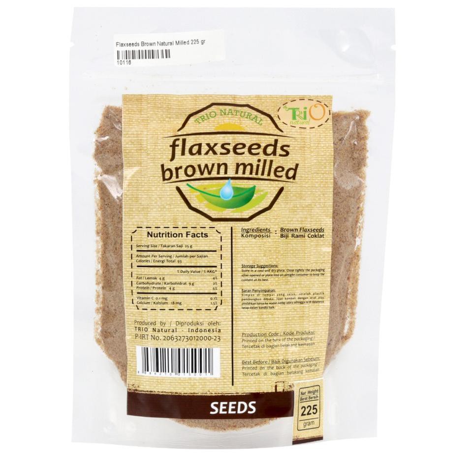 

Laku Keras Trio Natural - Flaxseed Brown Natural 225gr - Biji Rami - Biji Berkhasiat v╓╓