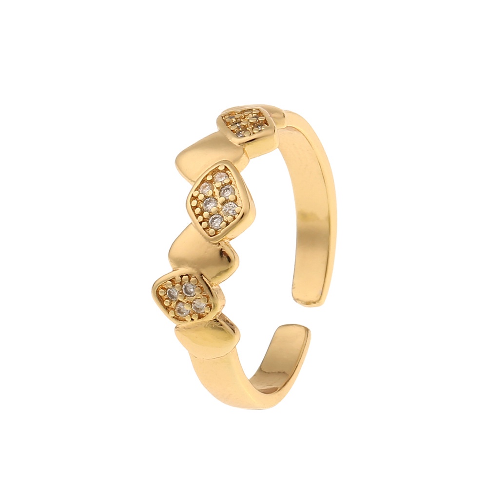 Cincin gaya Eropa dan Amerika tidak teratur bunga cincin pria dan wanita sederhana diamond gelang fa