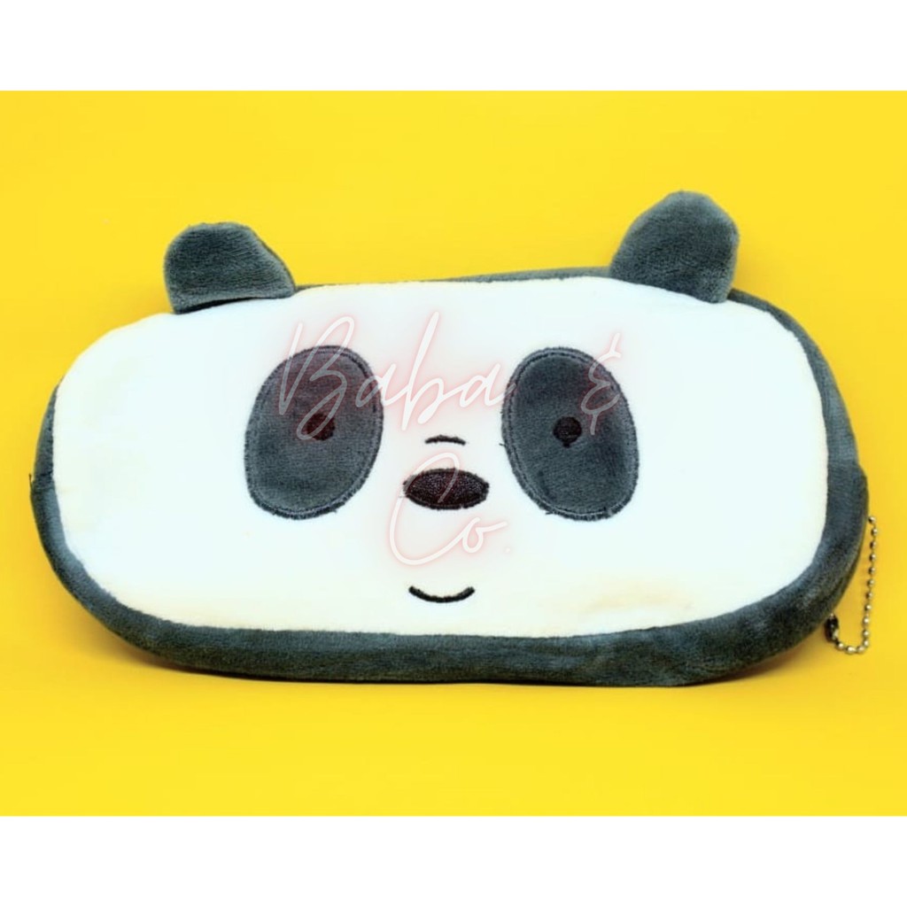 KOTAK PENSIL WE BARE BEARS  BULU LUCU KOTAK PENSIL UNIK KOTAK PENSIL WBB ATK MURAH-PANDA