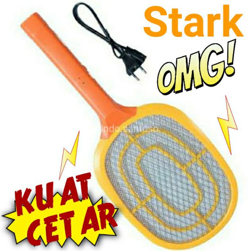 STARK RAKET NYAMUK 001 kuat rechargeable bisa cas