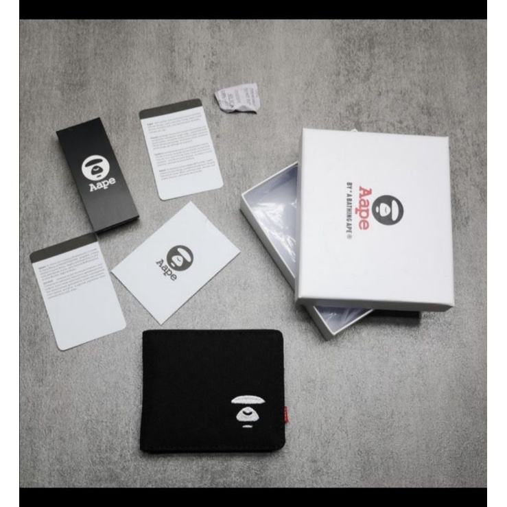 Aape wallet Black // Dompet Cowok Import