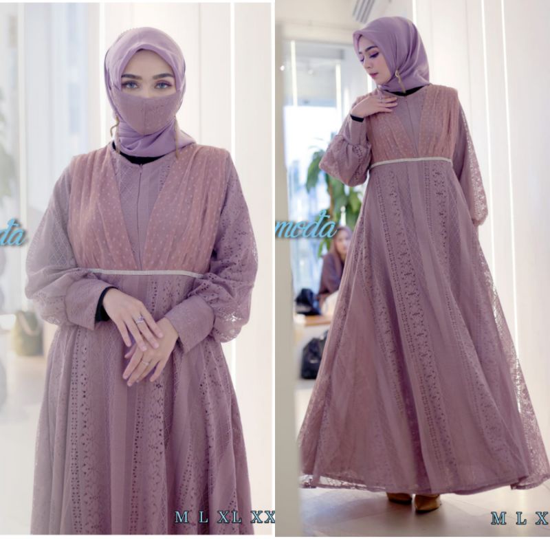 GAMIS BROKAT ZAHRA BUSUI ~ GAMIS WISUDA MODERN ~ GAMIS BUSUI PESTA ~ GAMIS BUSUI