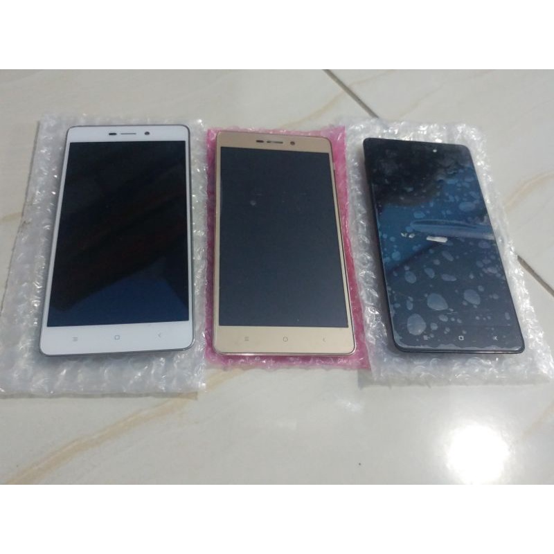 LCD Xiaomi Redmi 3 / 3x / 3s Plus Frame Original Copotan / Putih