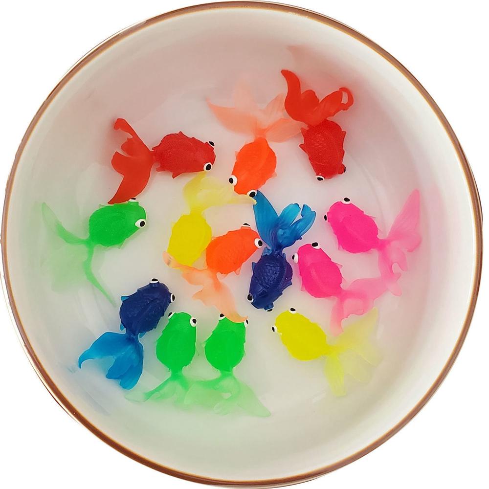 MXFASHIONE Mainan Anak Kamar Mandi Colorfor Mini Karet Lembut Bayi Renang Simulasi Ikan Mas