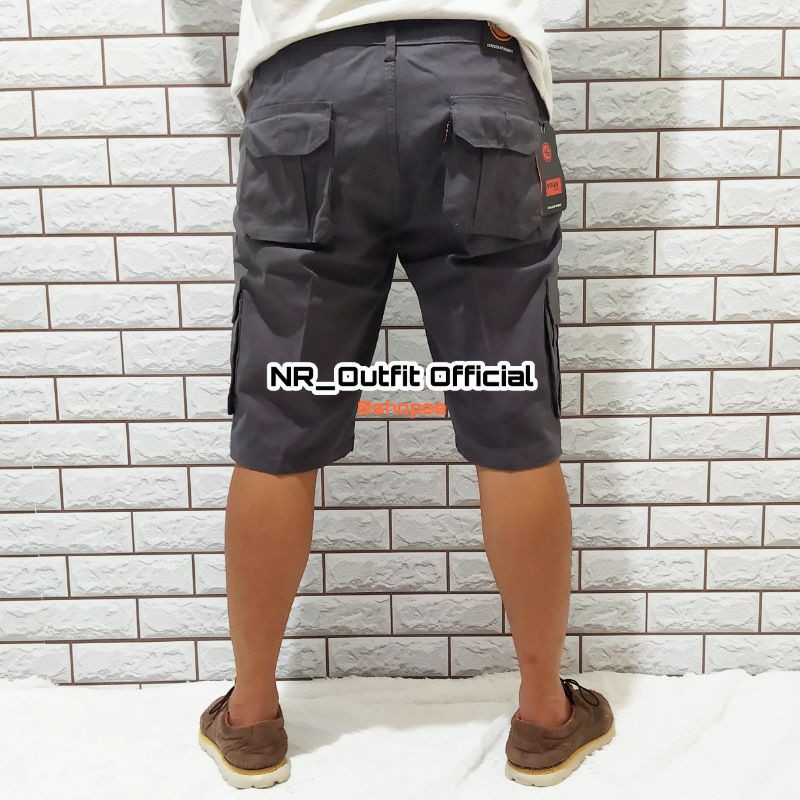 Celana Pendek Pria Cargo Jumbo PDL Tactical Kargo Bahan Katun Distro Polos NR_Outfit Official COD