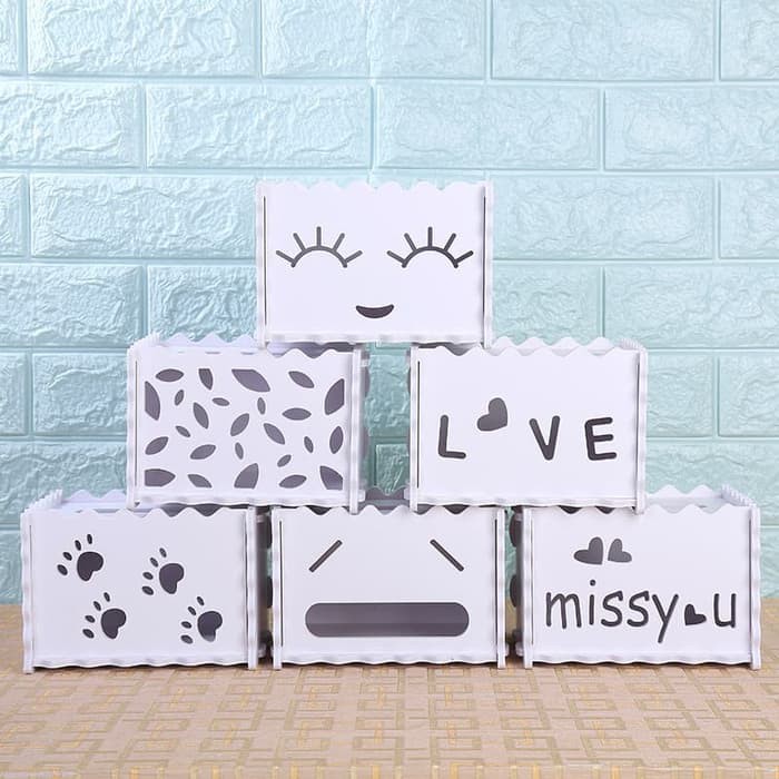 Kotak Tissue Decorative Motif Lucu Vintage Mudah dipasang