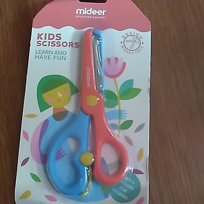 

Mideer Safety Scissors - Gunting Anak Balita Aman - Red Blue