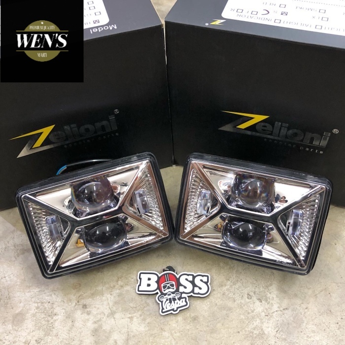 Headlamp LED Daymaker Zelioni Clear Vespa S