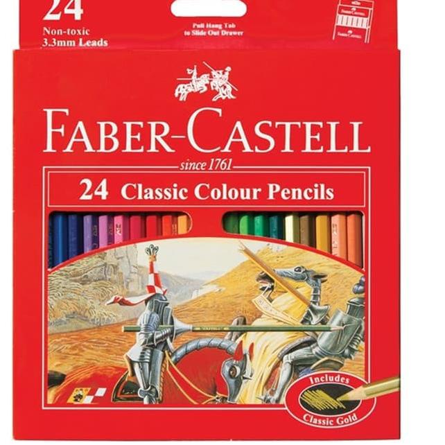 

New Pensil Warna Classic Faber Castell 12, 24, 36 dan 48 Warna