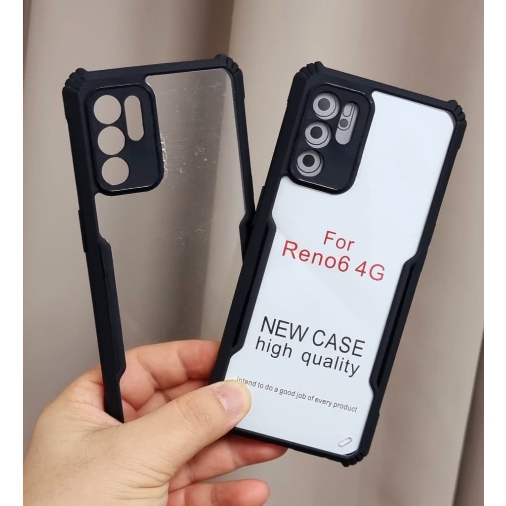 Anti Shocking Oppo Reno 6 4G 6.43 INCHI TPU Premium Case Quality