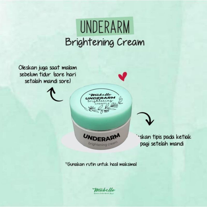 [DIST.RESMI] READY MABELLO UNDERARM CREAM / PENCERAH KETIAK