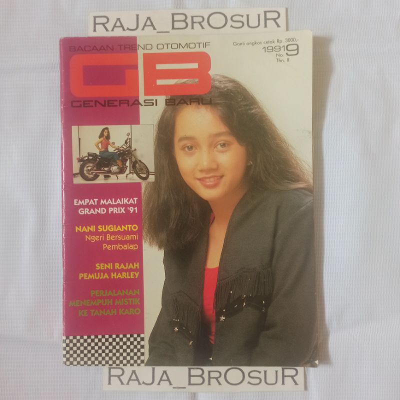 Majalah/Buku Bacaan Tren Otomotif jadul lawas GB Generasi Baru 1991 no 9 Thn II berisi Iklan motor Y