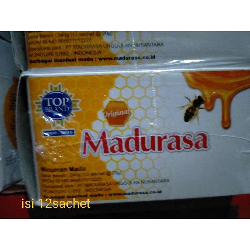 madurasa,per box isi 12sachet.