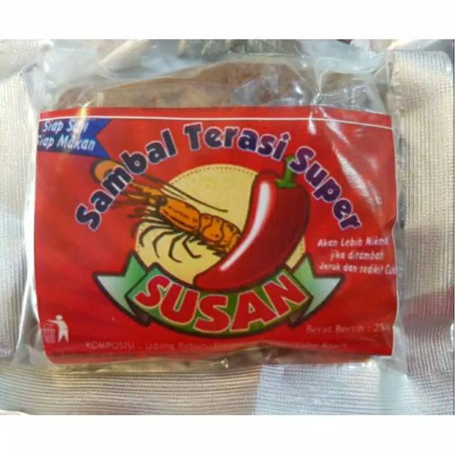 

Sambal Terasi Super merk SUSAN khas Singkawang 250 gr