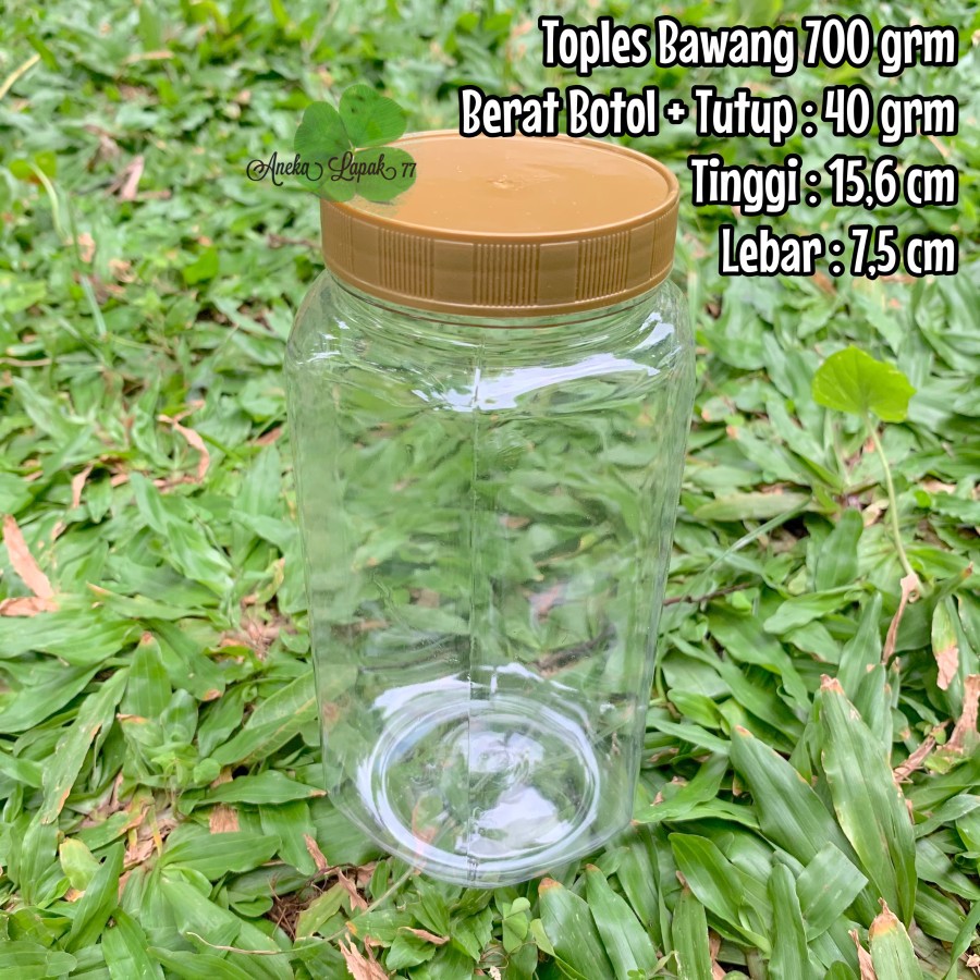 Toples Hexagonal Bawang 700 ml toples plastik 700 ml