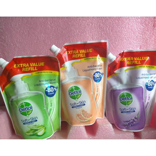 Reffil handwash dettol dan saniter 400ml dan 500ml (wajib baca deskripsi)