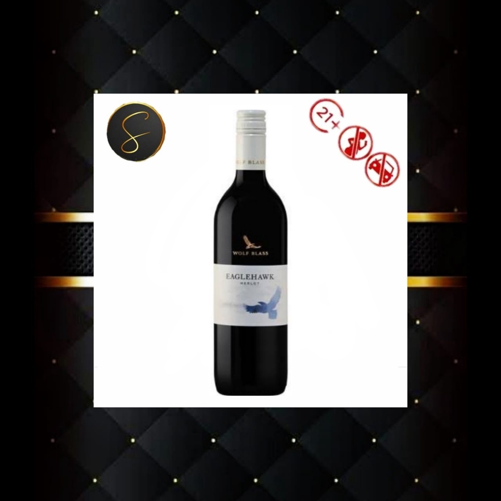 RED WINE WOLF BLASS EAGLEHAWK MERLOT 750ML