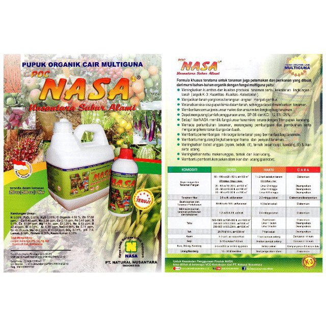 DISKON Paket Pertanian Organik Nasa (POC Nasa + Hormonik)