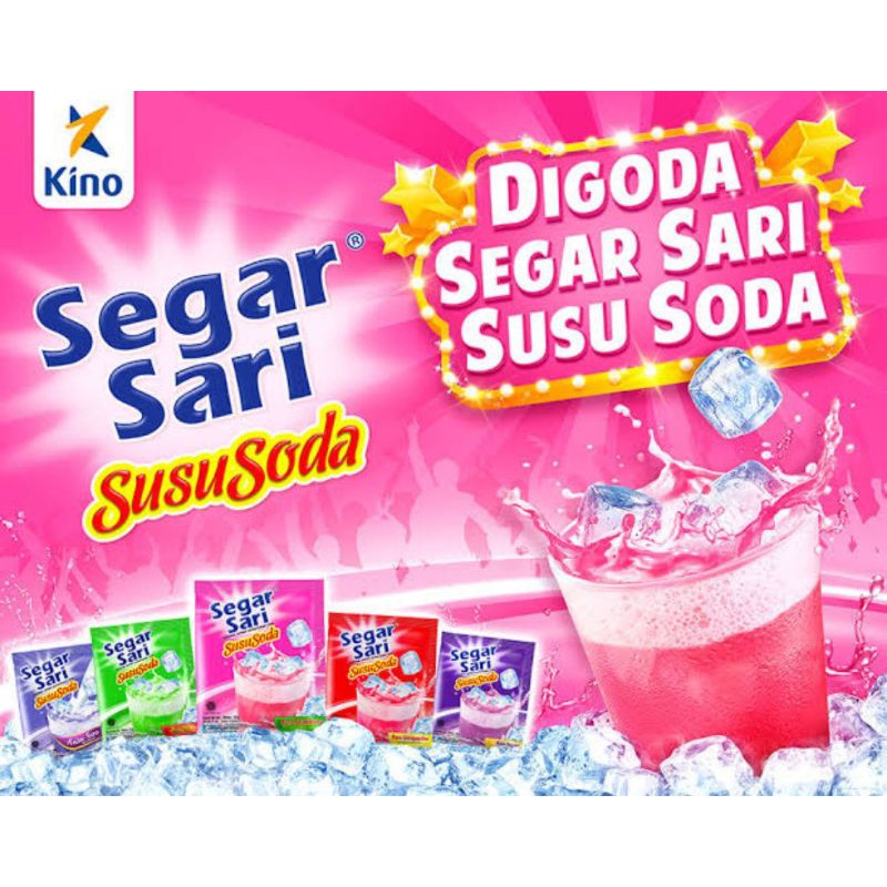 

Minuman serbuk Segarsari susu soda 1 rtg isi 10 sachet x 20gram