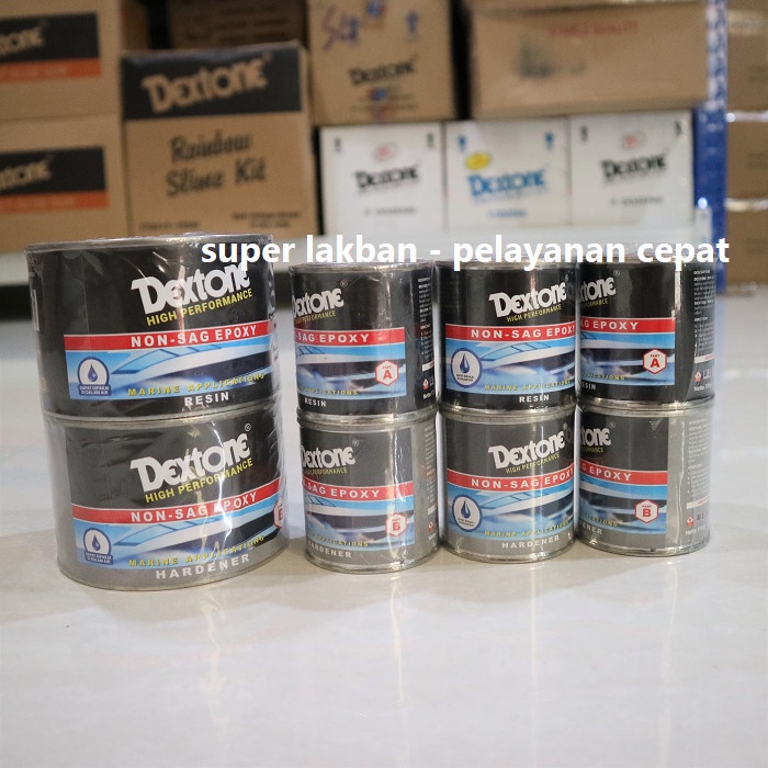 Perekat Anti Bocor Epoxy Dextone Non SAG 170gr Resin &amp; Hardener Lem Nat Anti Rembes Waterproof Keramik Tambal Kapal Kolam Bocor