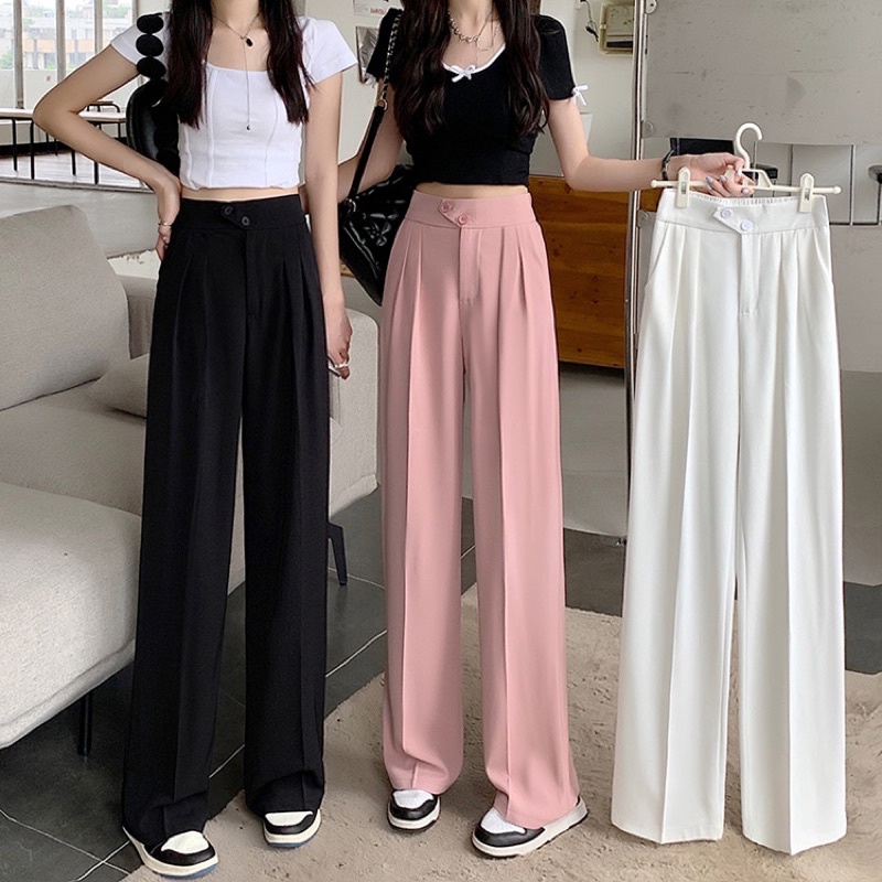 CELANA KANCING HW CULLOTE PANTS HIGHWAIST WANITA KULOT KARET MX890