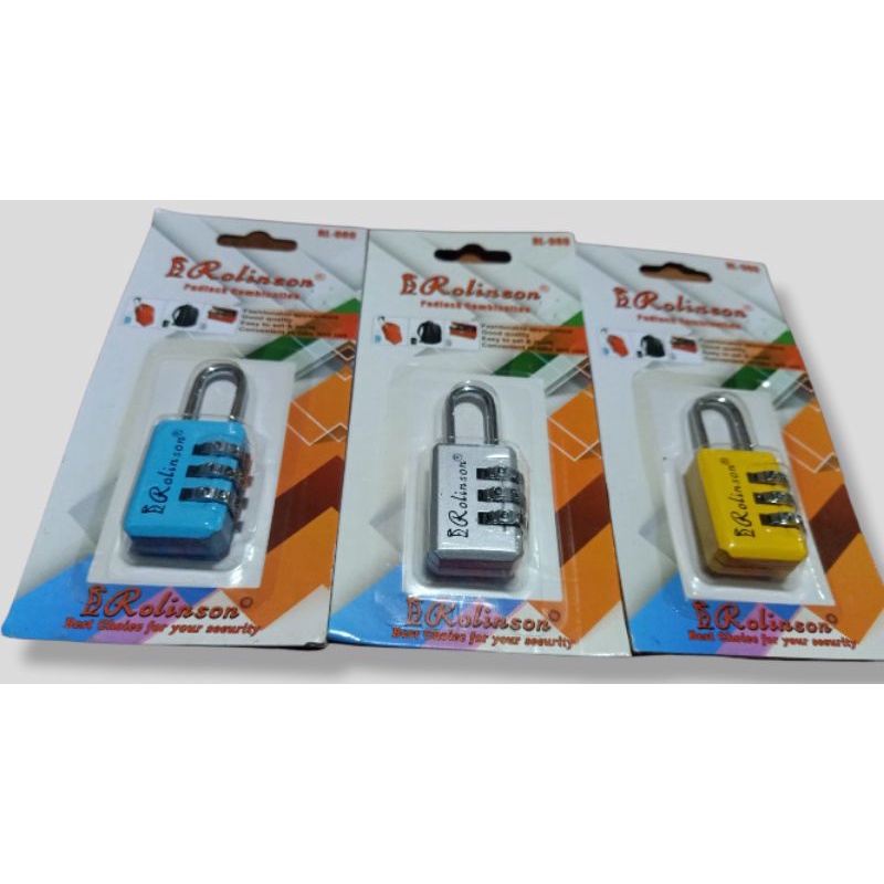 gembok koper angka / gembok kode angka