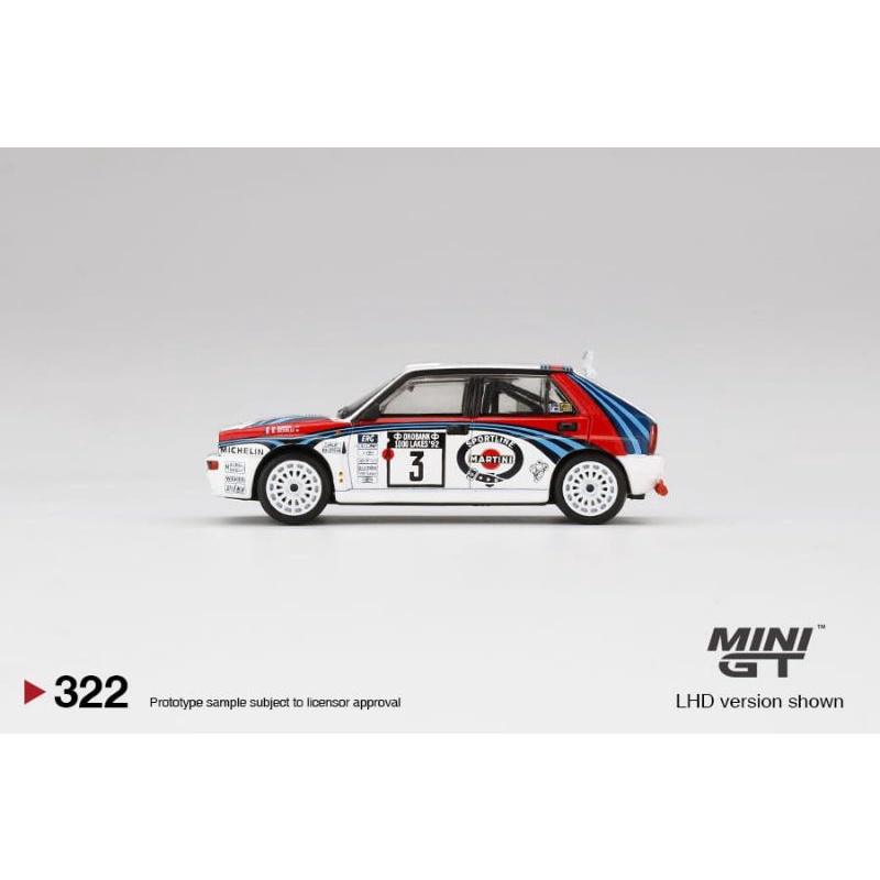 Minigt Skala 1:64MGT 322 MJ Lancia Delta HF Integrale Evolusione 1992 Rally 1000 Lakes Winner #3