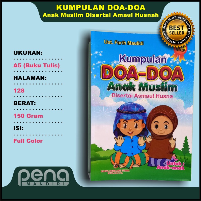 Kumpulan Doa-Doa Anak Muslim Disertai Asmaul Husna Lengkap