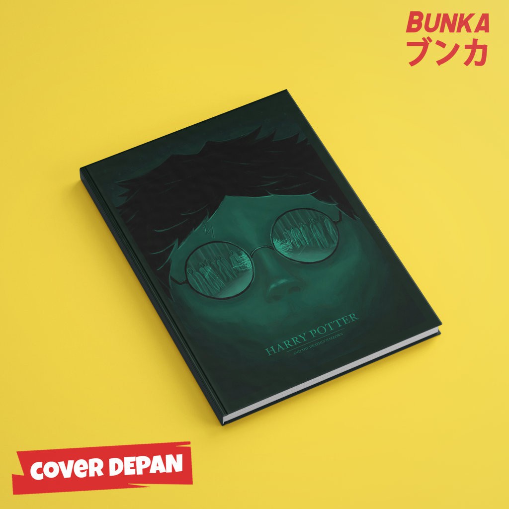 

Notebook Harry Potter Deathly Hallows Face Hardcover A5 Buku Tulis Catatan Note Agenda Planner